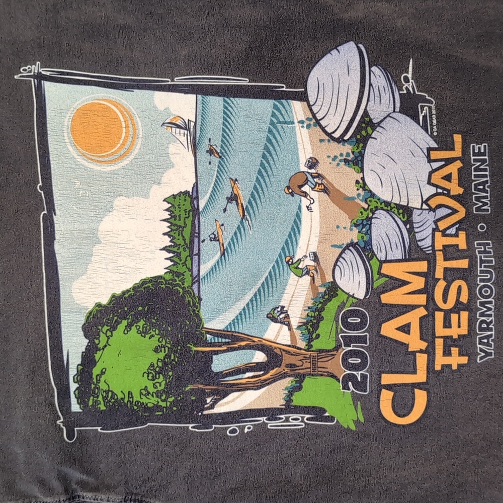 2010 Yarmouth, Maine Clam Festival T shirt